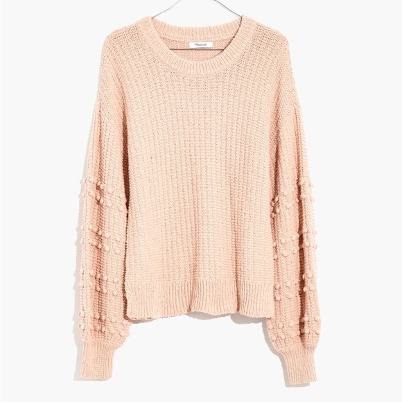 Madewell Bobble Pullover Knit Sweater in Avalon Pink Size Small - Picture 10 of 10